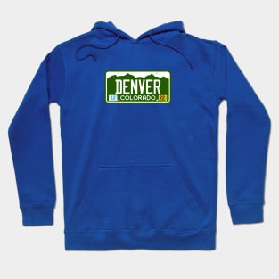 Colorado License Plate Tee - DENVER, CO Hoodie